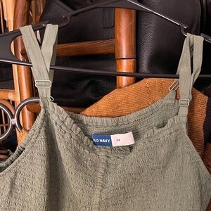 Old Navy Sage Green Smocked Top